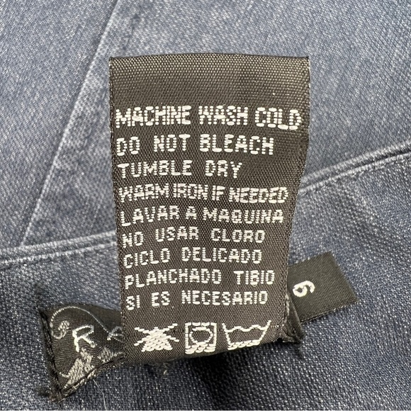 VINTAGE Y2K ERA RAMPAGE SKIRT BLUE MINI STRETCH COTTON BLEND - Picture 5 of 6